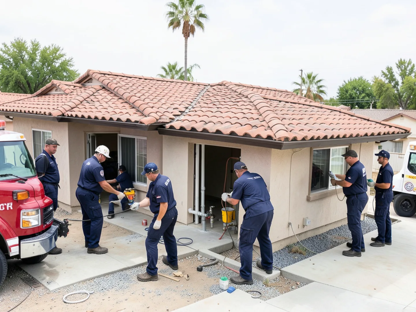 1980s tile-roof single story home in Alta Loma neighborhood of Rancho Cucamonga